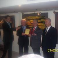 Hüsnü Güresel ve İbrahim Zaman Plaket töreninde